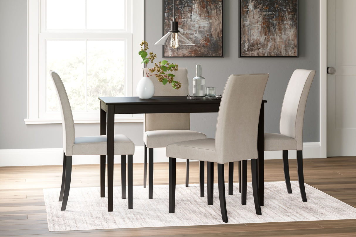 Kimonte - Dark Brown - Rectangular Dining Room Table by Signature Design by Ashley® | Bel Furniture
