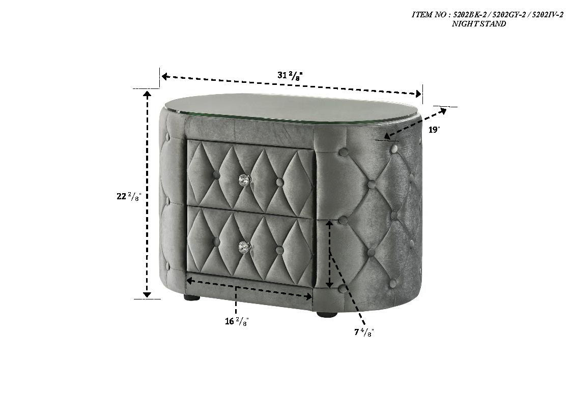 Voltare - Nightstand by Crown Mark | Bel Furniture