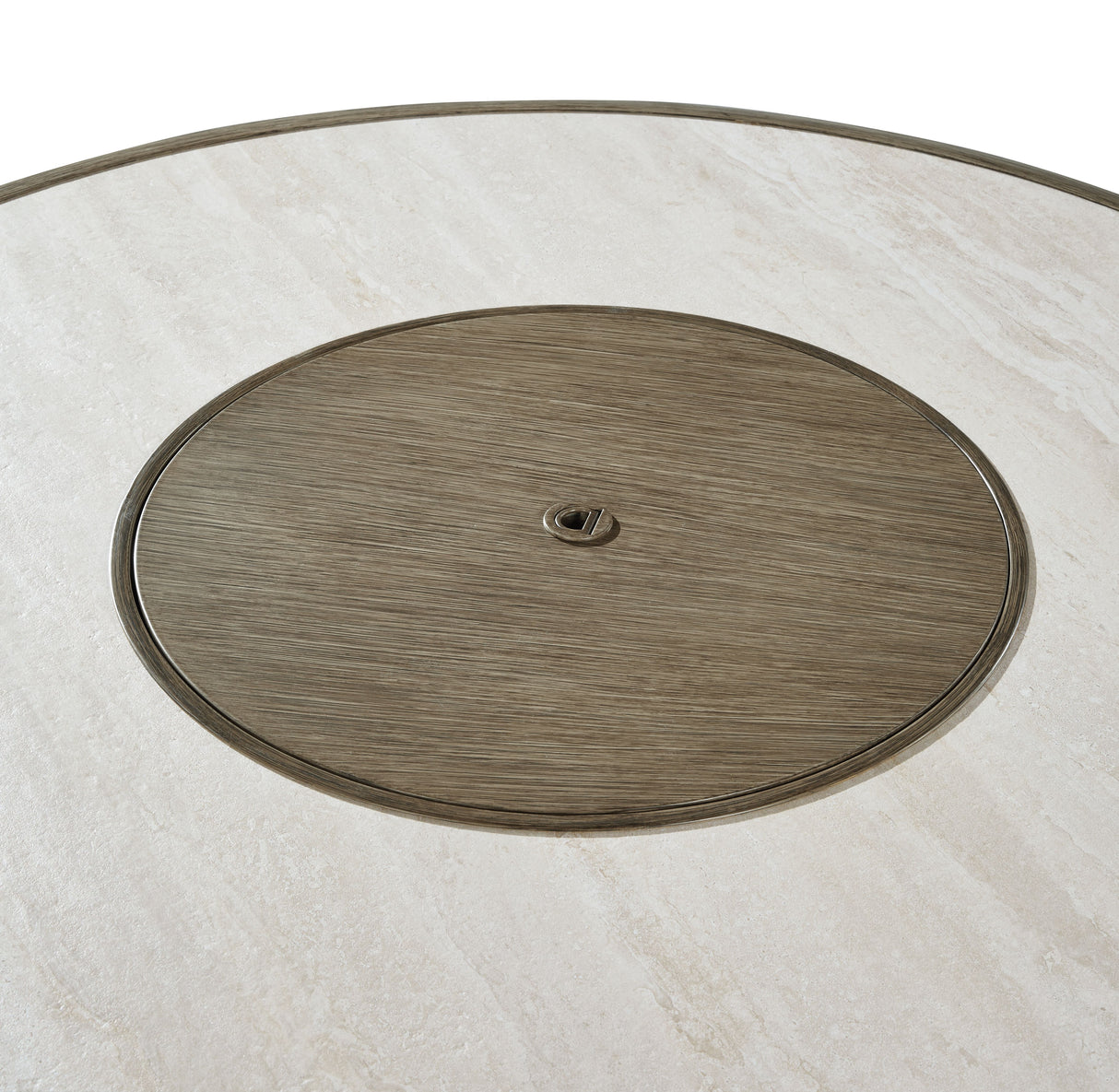 Rainier Ranch - Beige - Round Fire Pit Table by Signature Design by Ashley® | Bel Furniture