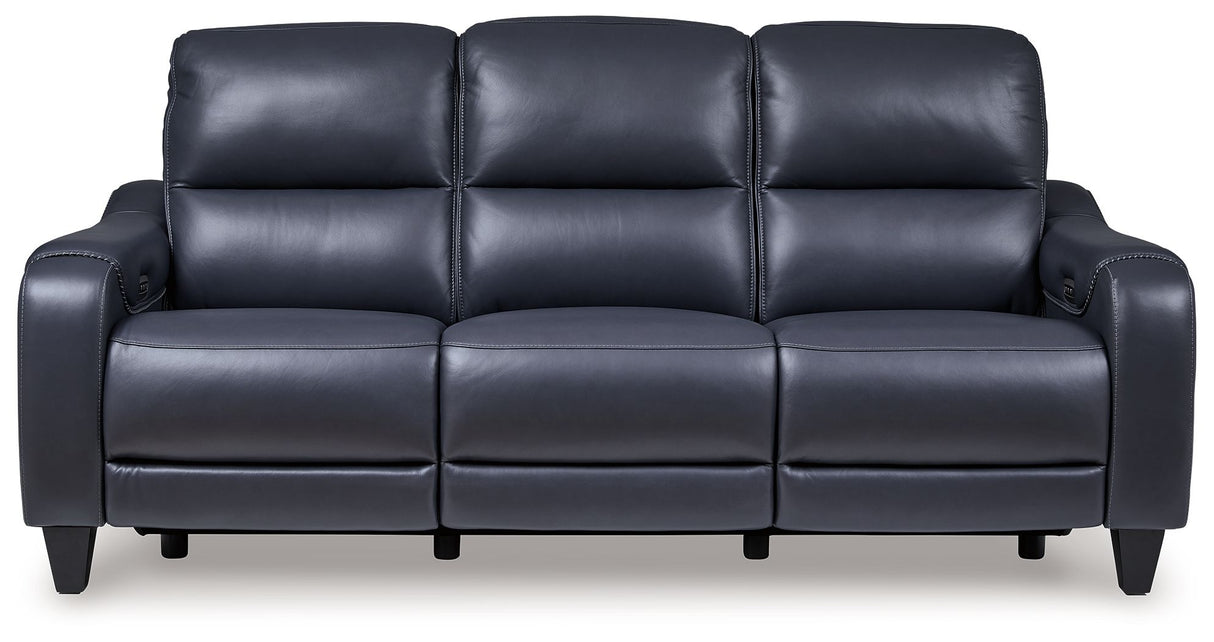 Mercomatic - Power Reclining Sofa With Adj Headrest by Signature Design by Ashley® | Bel Furniture