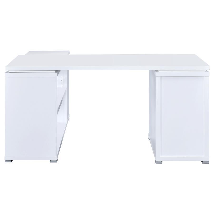 Yvette - 3-Drawer L-Shape Computer Desk by CoasterEveryday | Bel Furniture
