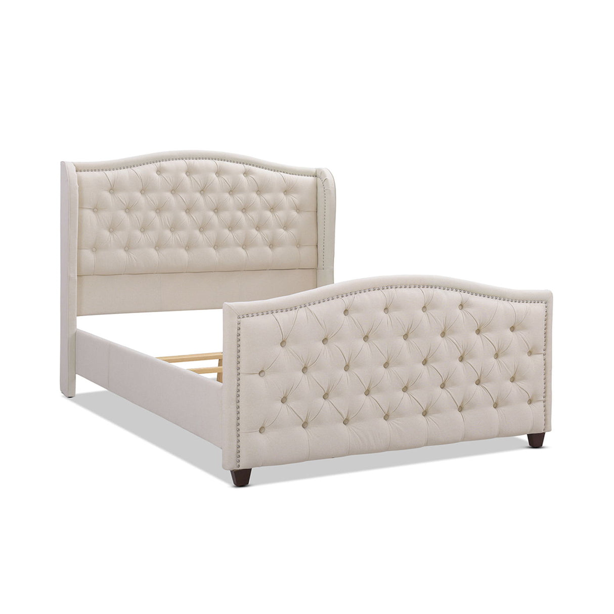 Marcella - Upholstered Shelter Headboard Bed Set by Jennifer Taylor Home | Bel Furniture