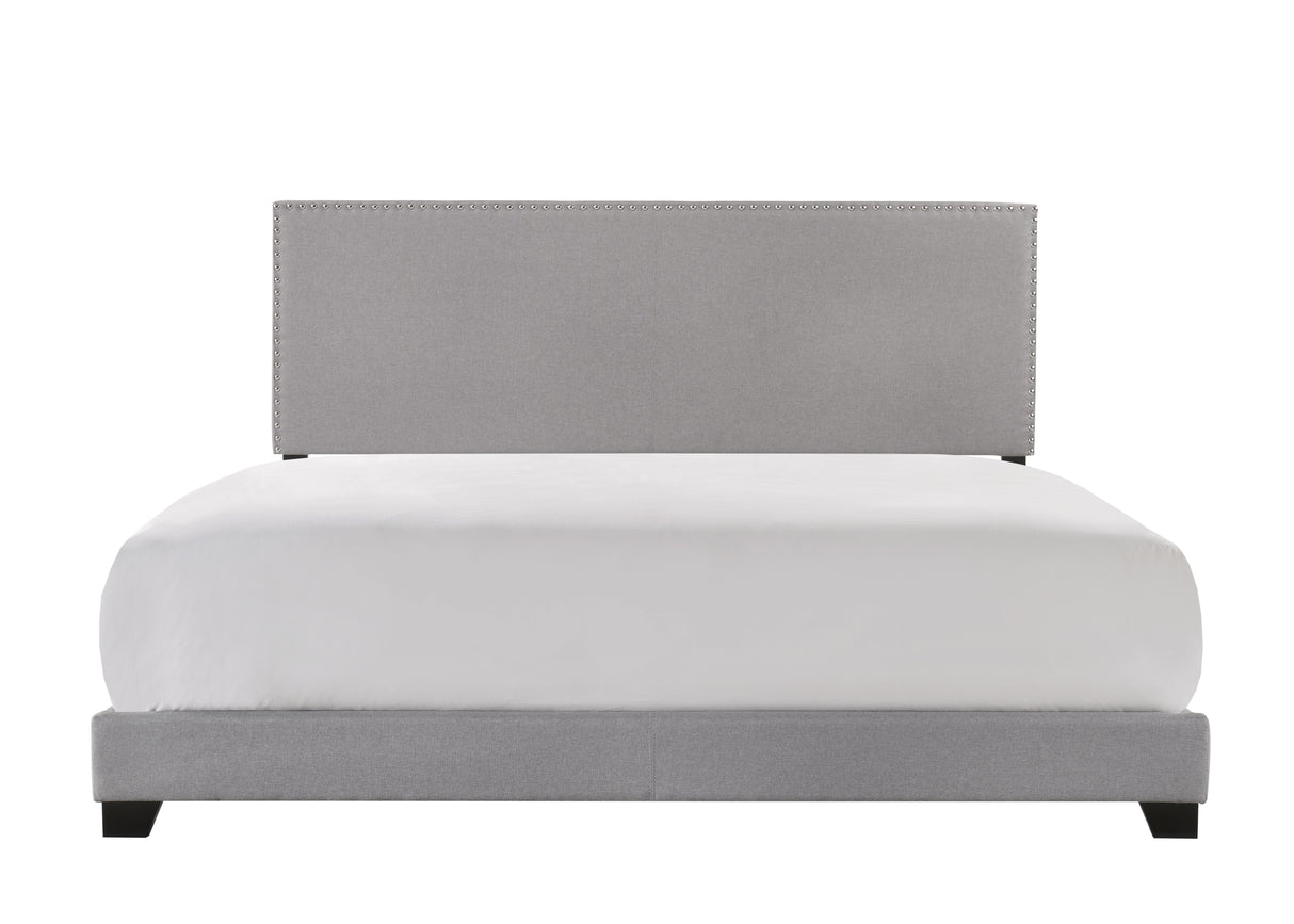 Erin - Bed Gray King by Crown Mark | Bel Furniture