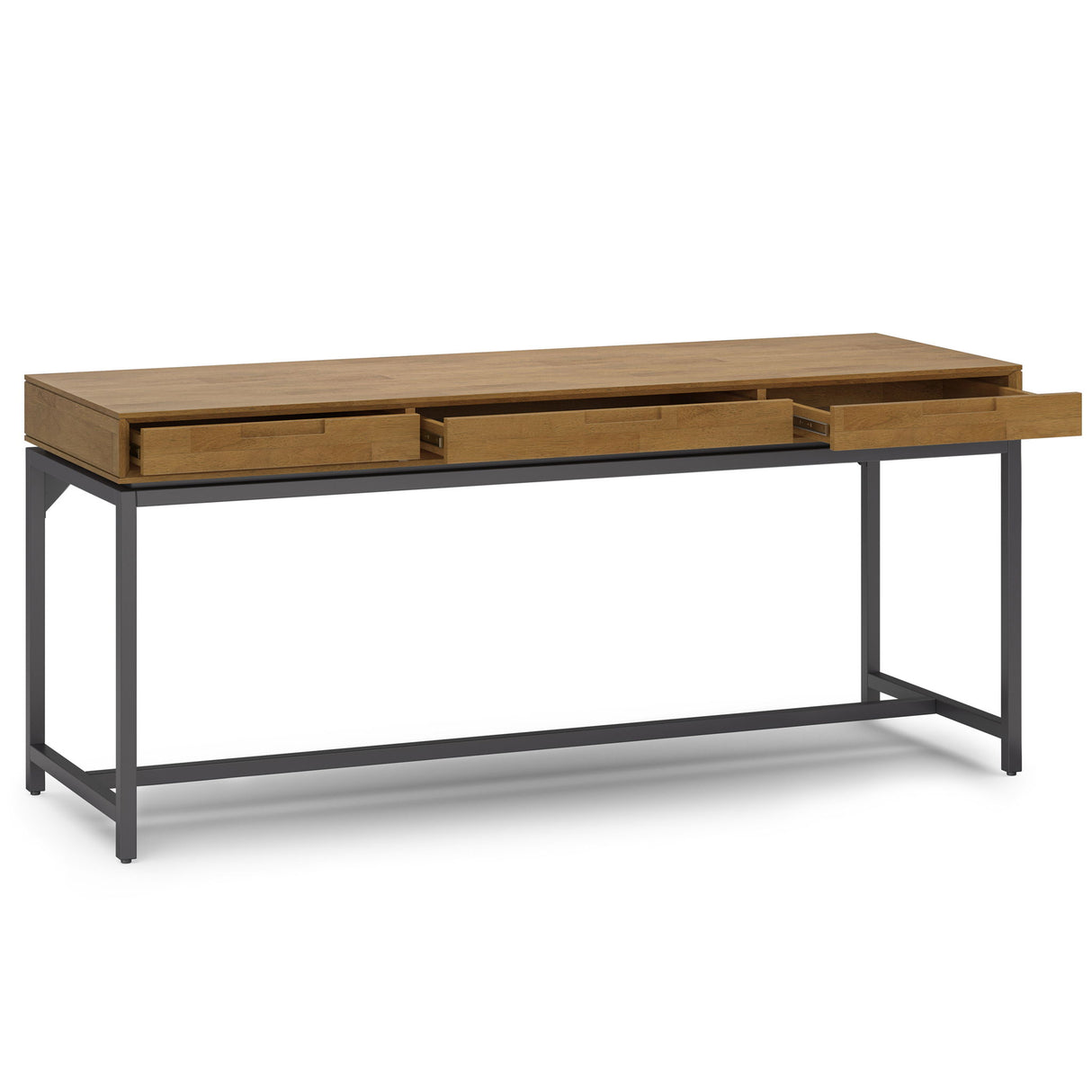 Banting - Mid Century Wide Desk, Handcrafted by Simpli-Home | Bel Furniture