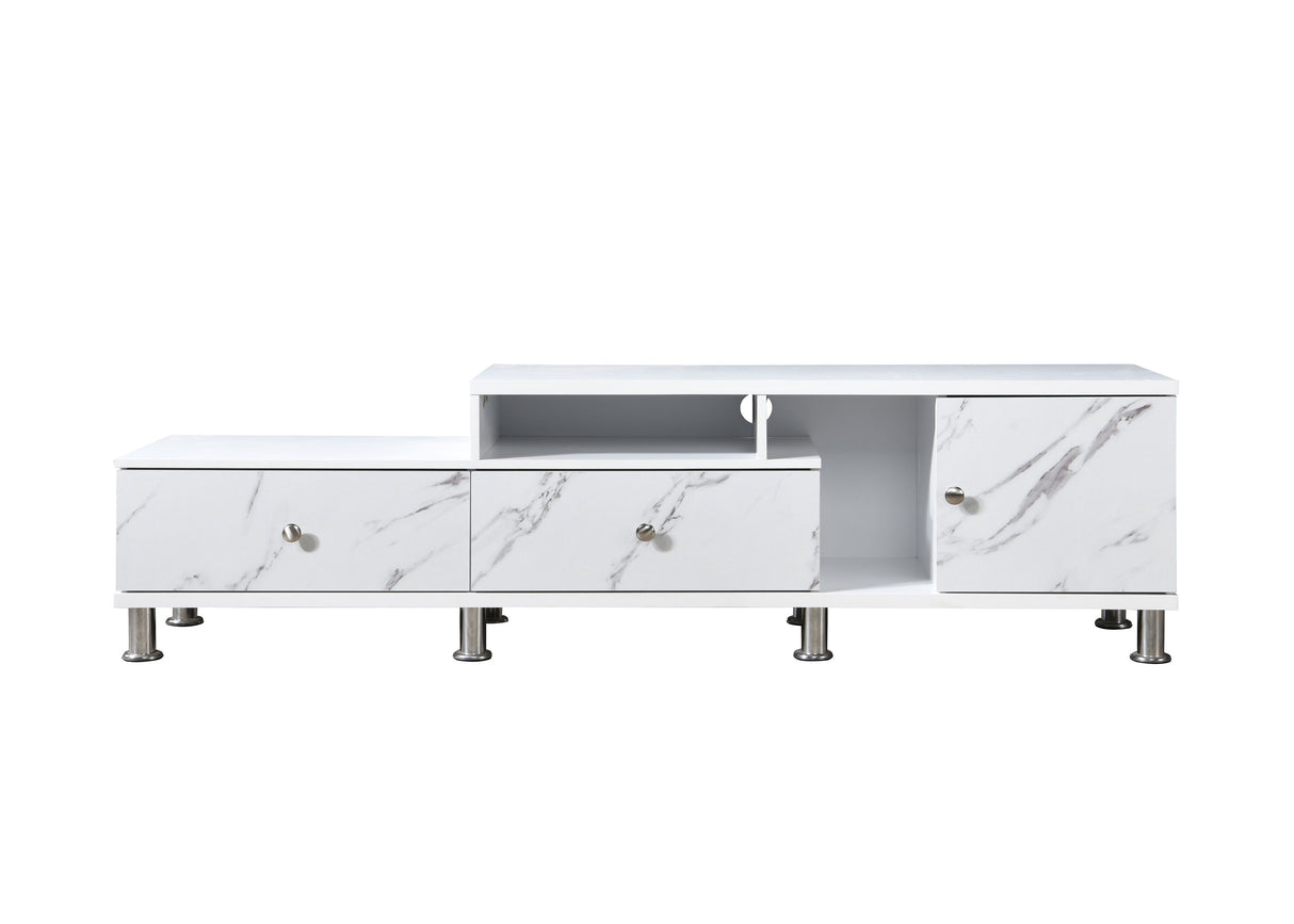 Tessa - TV Stand - White by Crown Mark | Bel Furniture