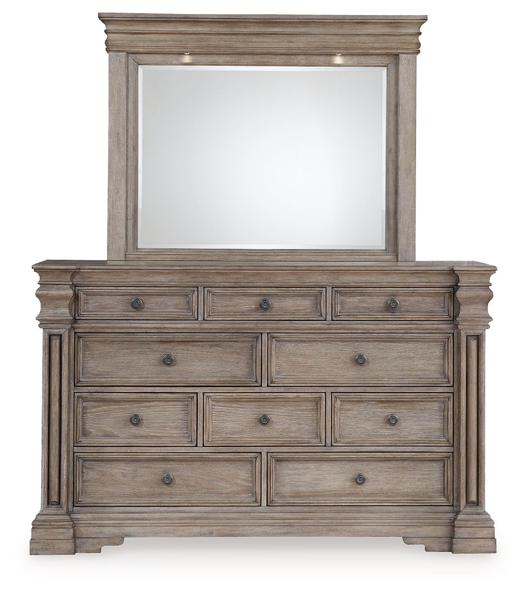 Blairhurst - Light Grayish Brown - Dresser And Mirror by Signature Design by Ashley® | Bel Furniture