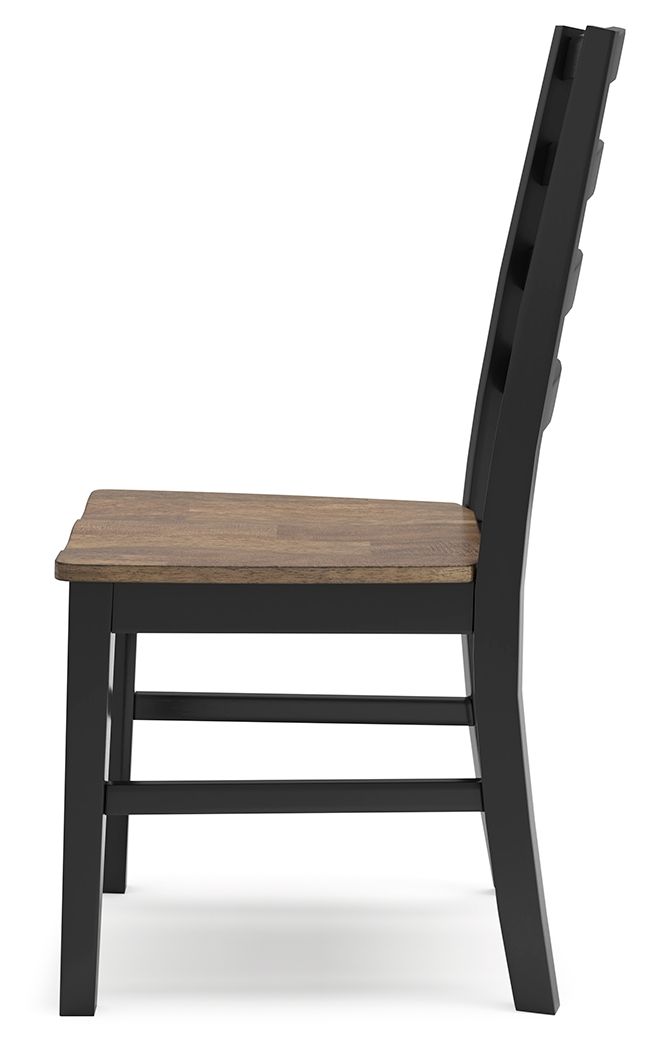 Wildenauer - Brown / Black - Dining Room Side Chair (Set of 2) by Signature Design by Ashley® | Bel Furniture