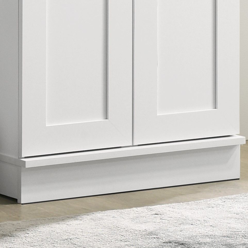 Evelyn - Sleek Storage Cabinet With Framed Panel Design - White by Lilola Home | Bel Furniture