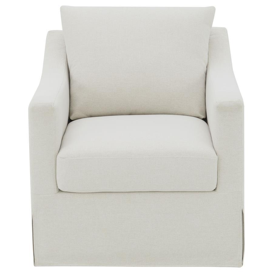 Winter - Upholstered Sloped Arm Accent Swivel Chair by Coaster Fine Furniture | Bel Furniture