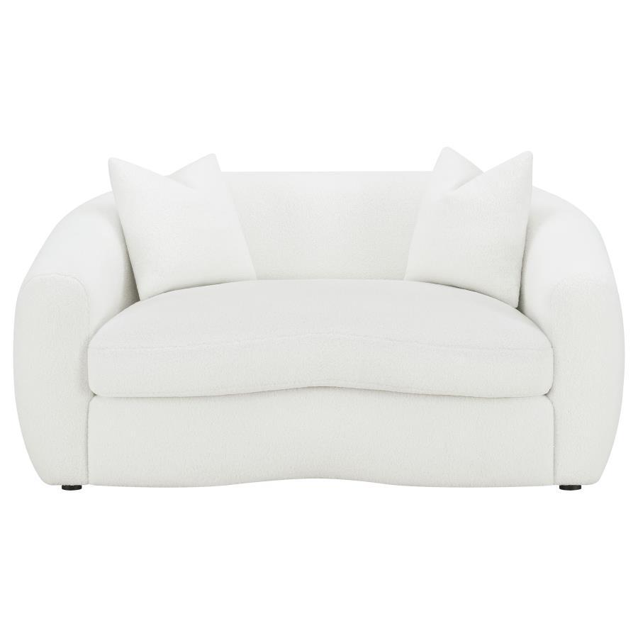 Isabella - Faux Sheepskin Upholstered Sofa Set by CoasterElevations | Bel Furniture