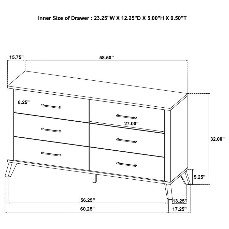 Kaywood - 6-Drawer Dresser Cabinet