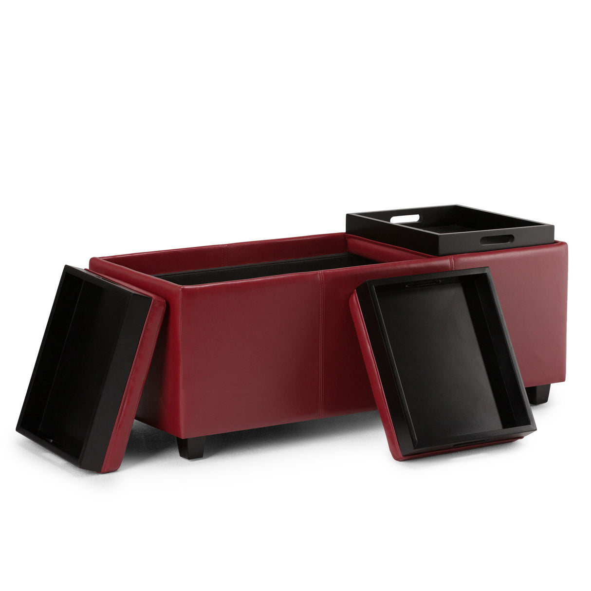 Avalon - Upholstered Storage Ottoman by Simpli-Home | Bel Furniture