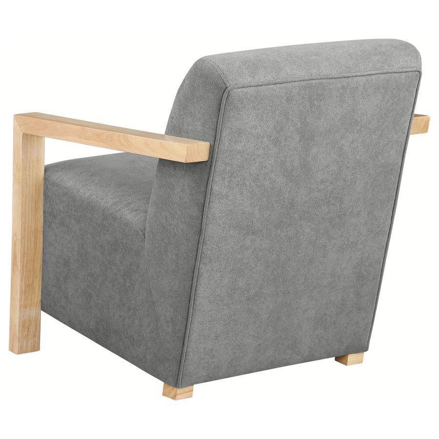 Diego - Upholstered Accent Arm Chair With Wood Arms by CoasterEveryday | Bel Furniture