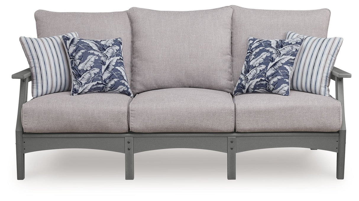 Cove Beach - Sofa With Cushion - Gray