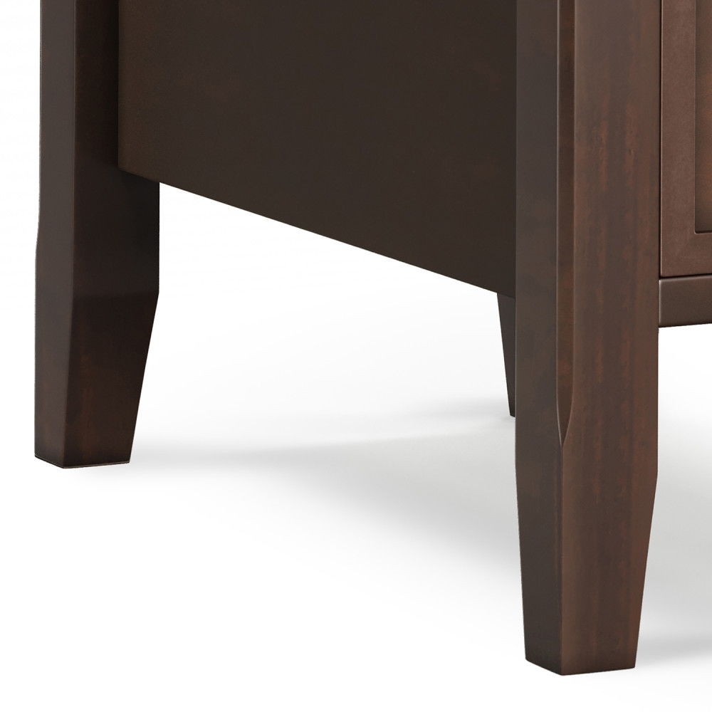 Acadian - Narrow Side Table With Drawer - Brown by Simpli-Home | Bel Furniture