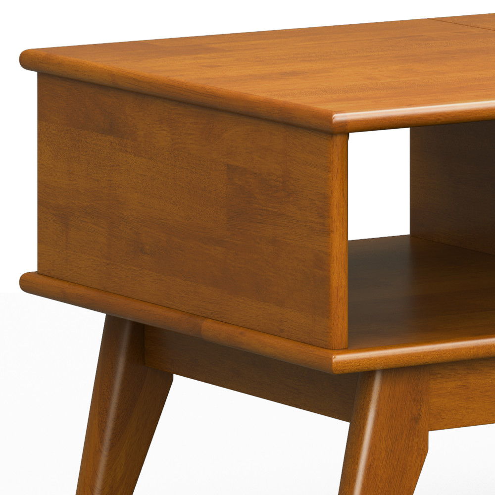 Draper - Lift Top Coffee Table - Teak by Simpli-Home | Bel Furniture