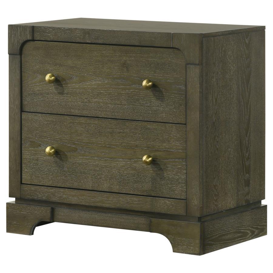 Gran Park - 2-Drawer Nightstand Bedside Table - Dark Cocoa by Coaster Fine Furniture | Bel Furniture