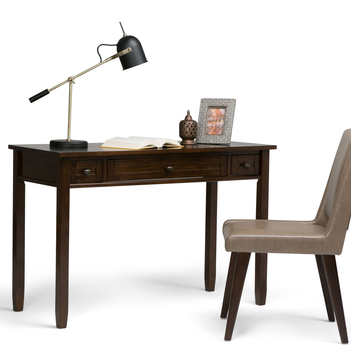 Warm Shaker - Desk - Tobacco Brown by Simpli-Home | Bel Furniture