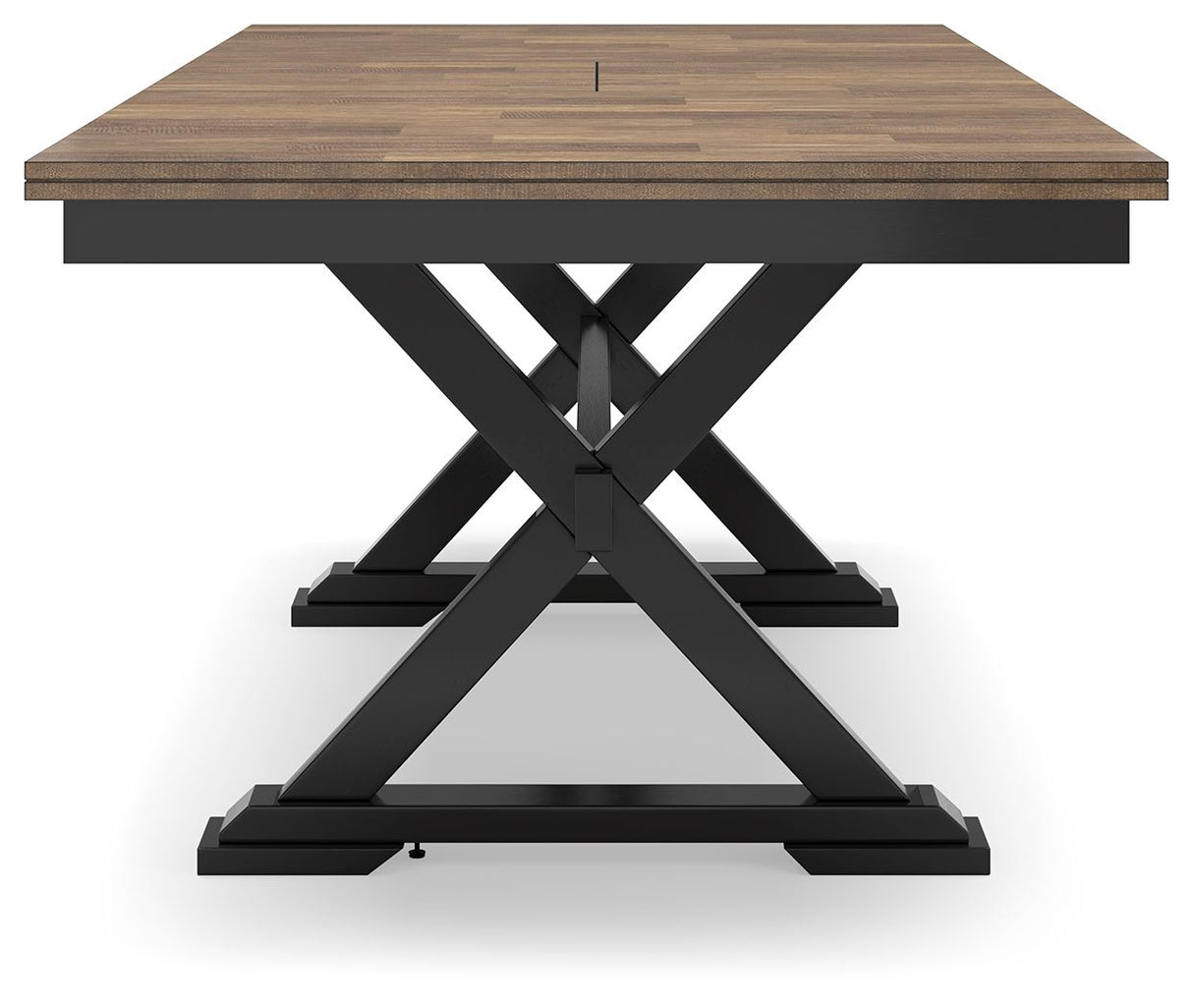 Wildenauer - Brown / Black - Rectangular Dining Extension Table by Signature Design by Ashley® | Bel Furniture