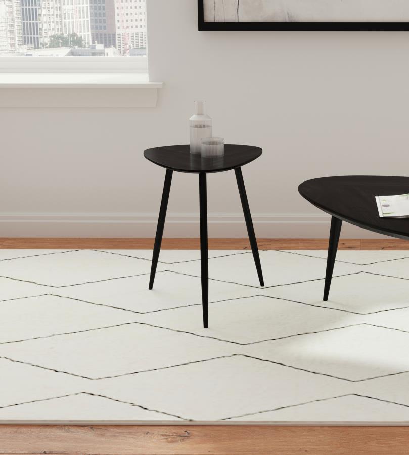 Odessa - Triangular Solid Wood Coffee Table by Coaster Fine Furniture | Bel Furniture