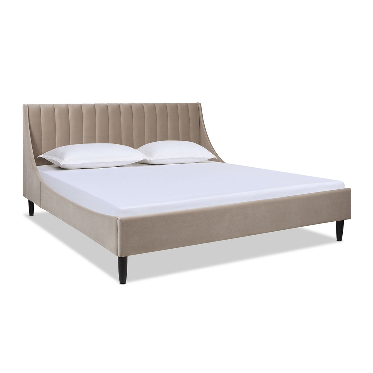 Aspen - Vertical Tufted Headboard Platform Bed