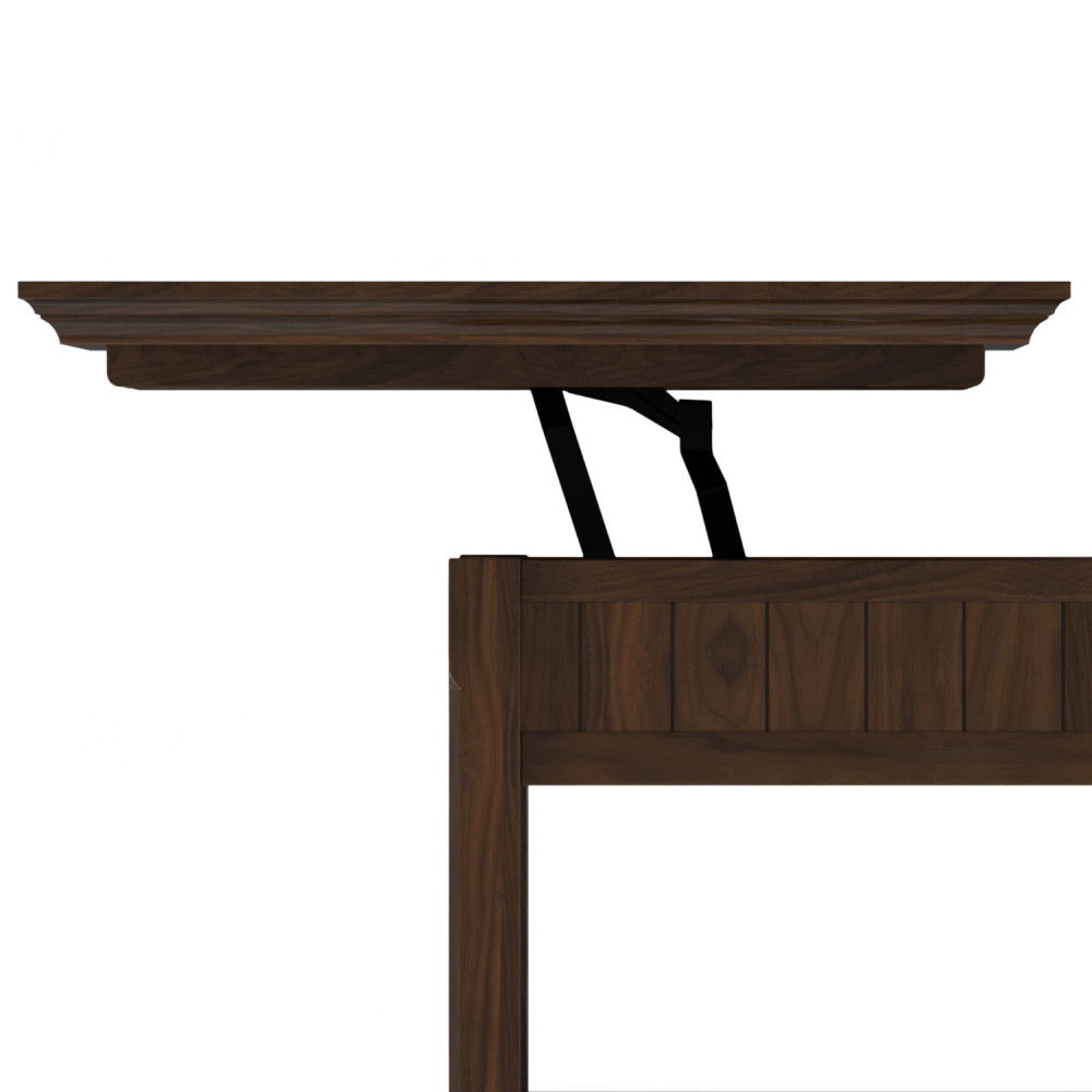 Acadian - Lift Top Coffee Table - Brown by Simpli-Home | Bel Furniture