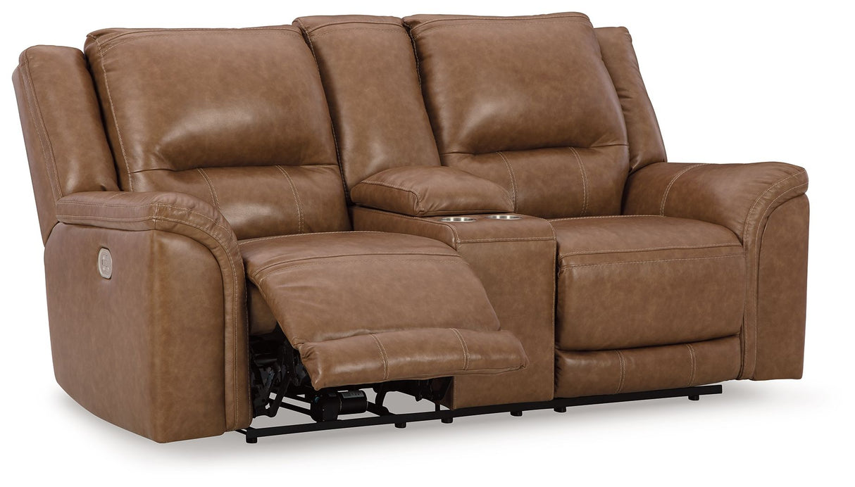 Trasimeno - Power Reclining Loveseat With Console by Signature Design by Ashley® | Bel Furniture