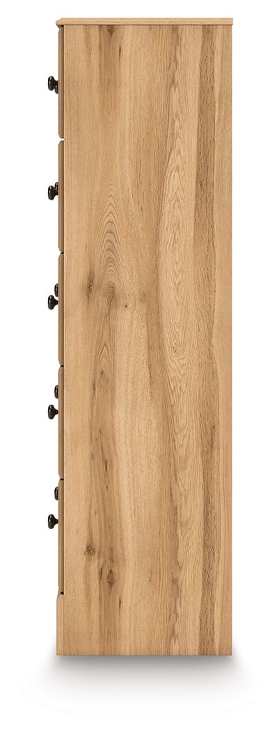 Aleaport - Warm Brown - Five Drawer Chest by Signature Design by Ashley® | Bel Furniture