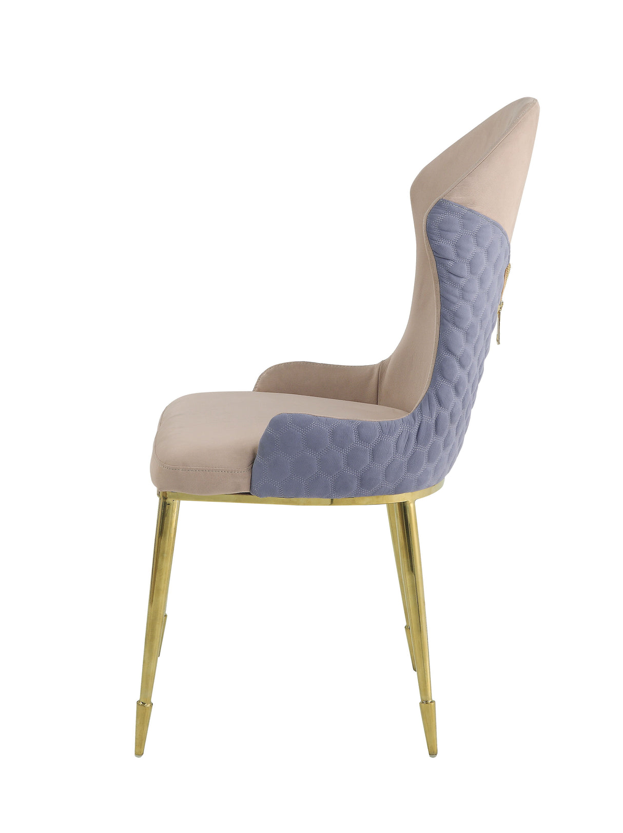 Caolan Lavender - Side Chair (Set of 2) - Tan / Gold by Urban Nest | Bel Furniture
