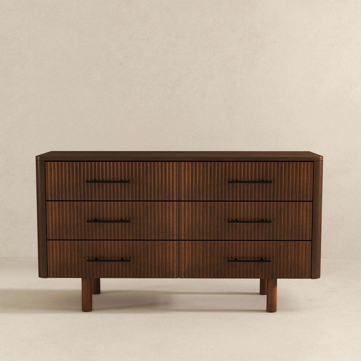 Logan - Mid-Century Modern Dresser With 6 Drawers - Brown by Ashcroft Furniture | Bel Furniture