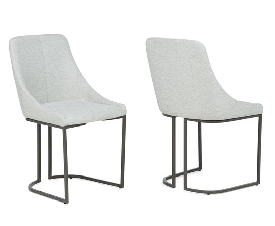 Verano - Dining Chair (Set of 2) - Dove / Black by Crown Mark | Bel Furniture
