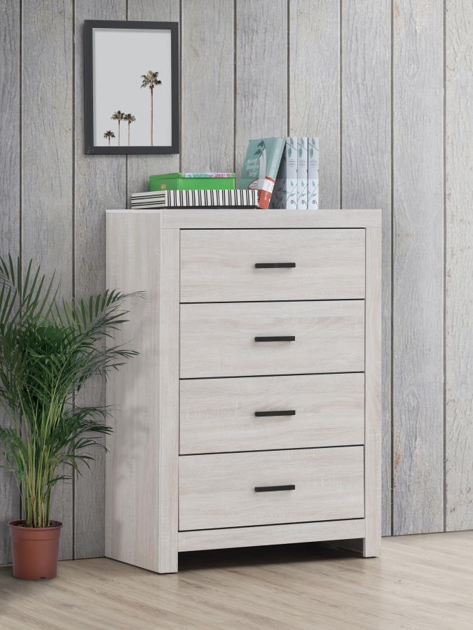 Brantford - 4-Drawer Bedroom Chest by CoasterEveryday | Bel Furniture