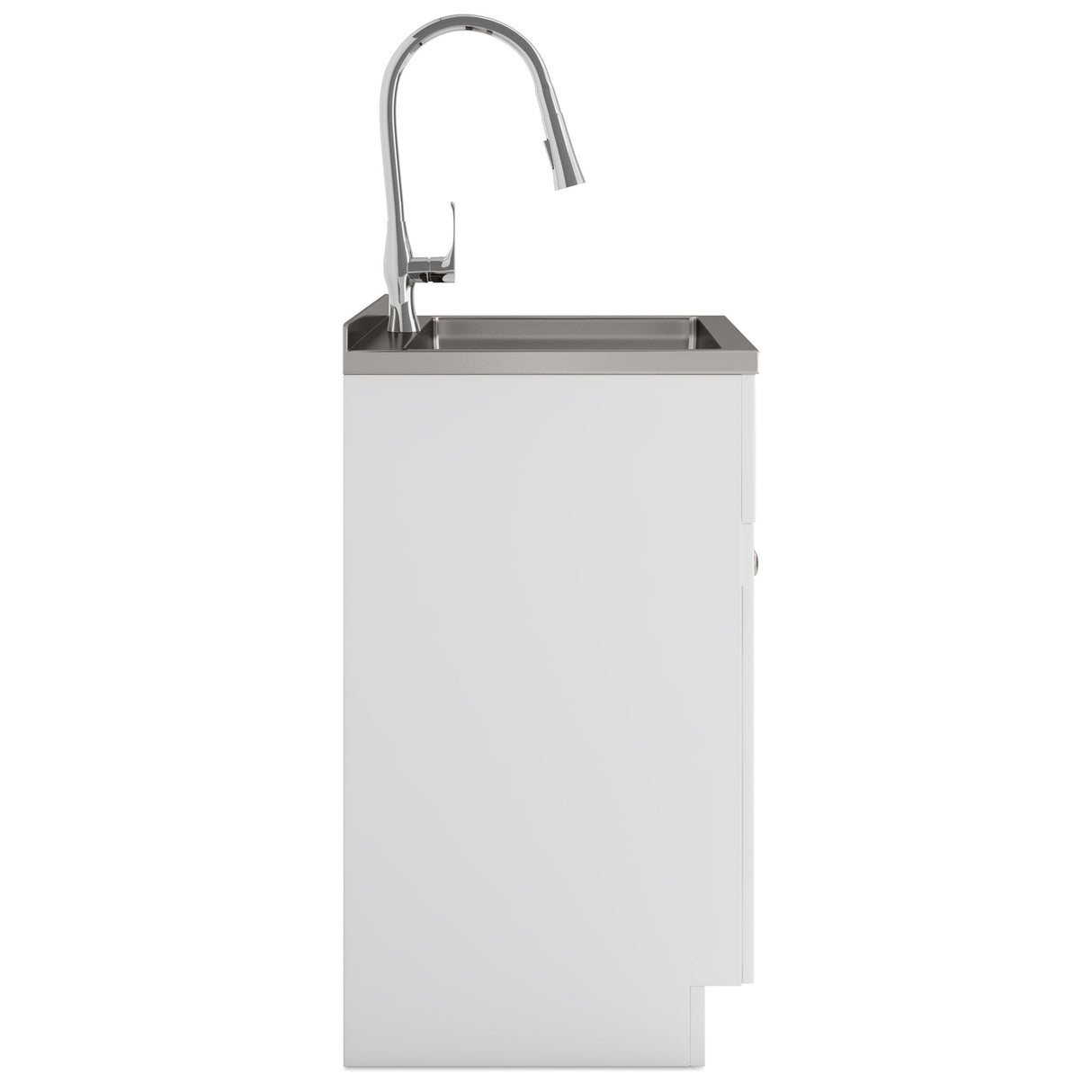 Beckham - Laundry Cabinet & Faucet And Stainless Steel Sink by Simpli-Home | Bel Furniture