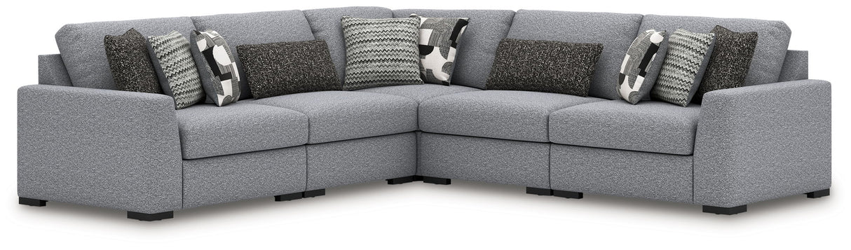 Bealton - Sectional Gray 5 Pc. Sectional by Benchcraft® | Bel Furniture