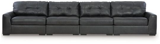 Brindley Pier - Sectional Black 4-Piece Sectional by Signature Design by Ashley® | Bel Furniture
