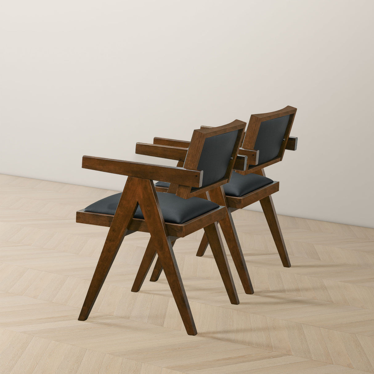 Athena - Dining Chair (Set of 2) - Black / Brown by Ashcroft Furniture | Bel Furniture