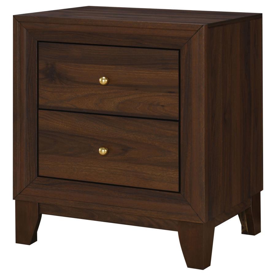 Welsley - 2-Drawer Nightstand Bedside Table - Walnut by Coaster Fine Furniture | Bel Furniture