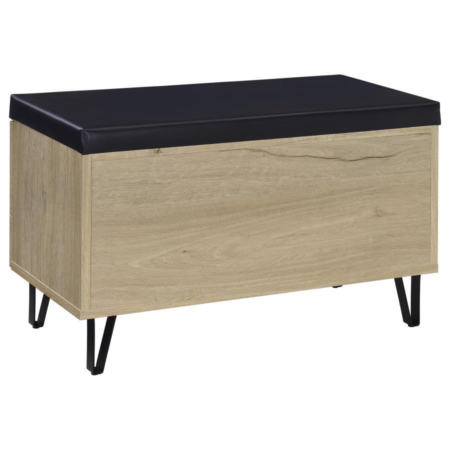 Brixton - 2-Door Padded Entryway Shoe Storage Bench by Coaster Fine Furniture | Bel Furniture