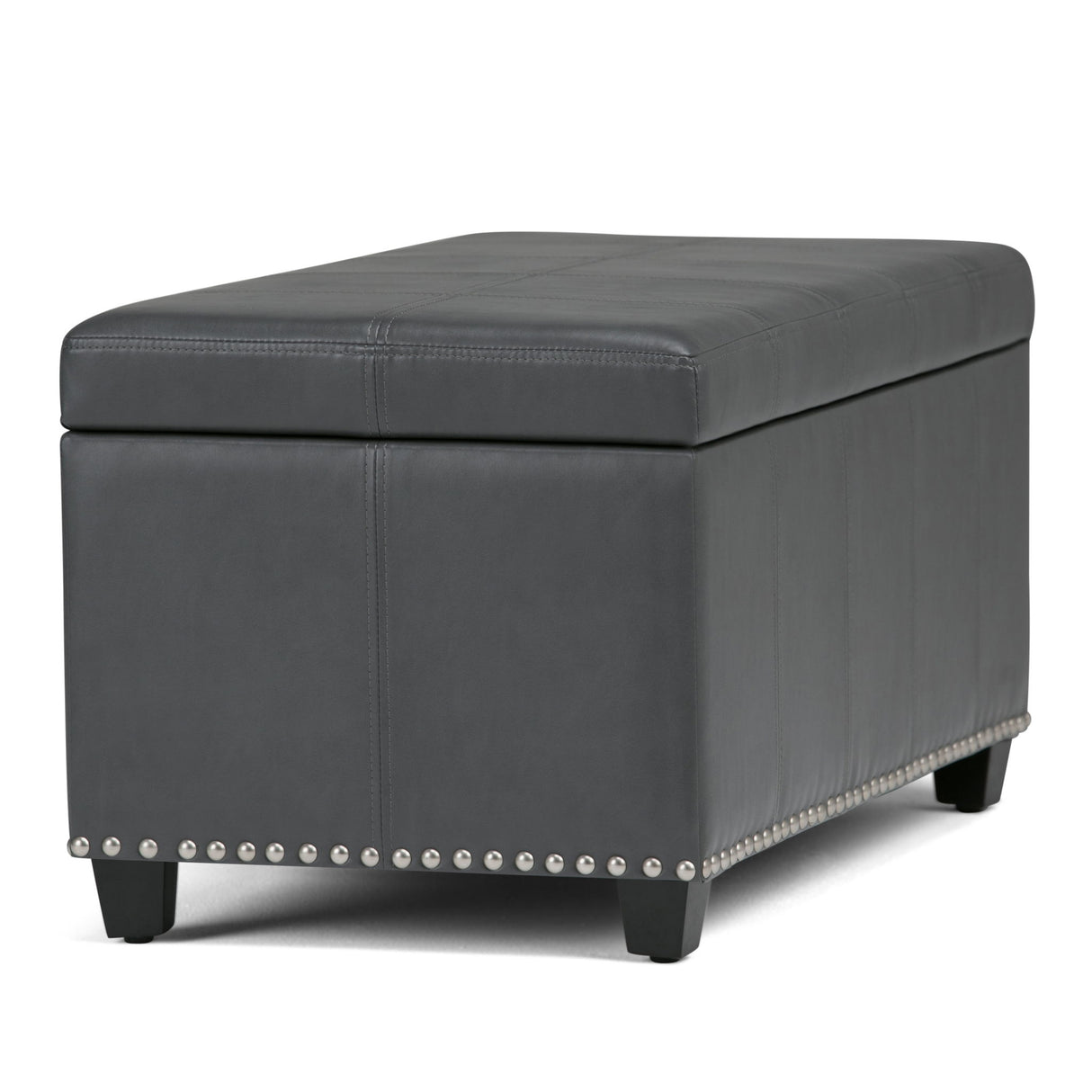Amelia - Transitional Storage Ottoman Bench by Simpli-Home | Bel Furniture
