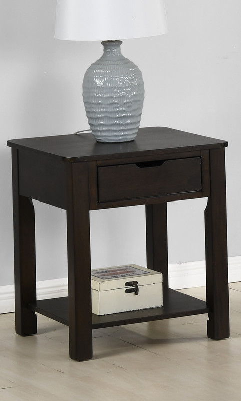 Flora - End Table With Drawer by Lilola Home | Bel Furniture