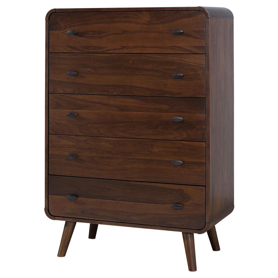 Robyn - 5-Drawer Bedroom Chest by CoasterEssence | Bel Furniture