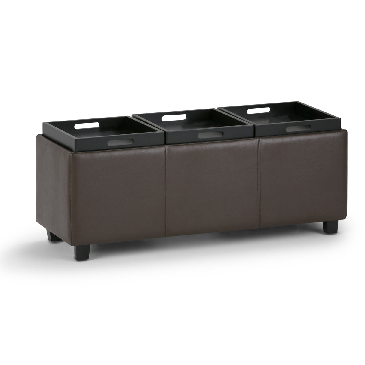 Avalon - Upholstered Storage Ottoman by Simpli-Home | Bel Furniture
