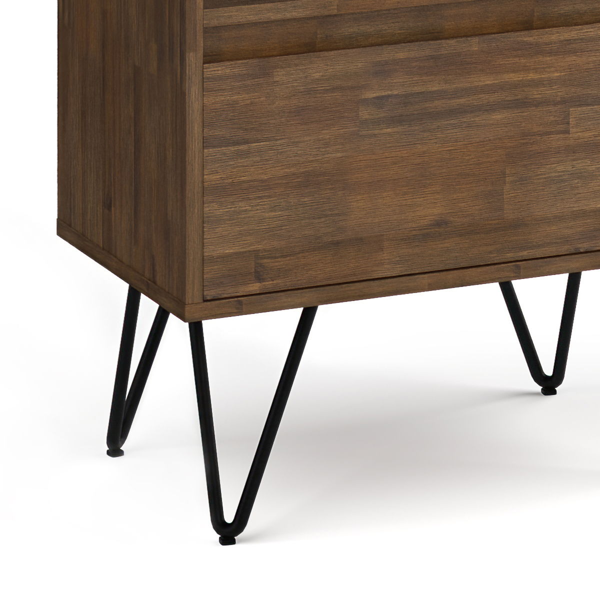 Chase - Tall Bookcase - Rustic Natural Aged Brown by Simpli-Home | Bel Furniture