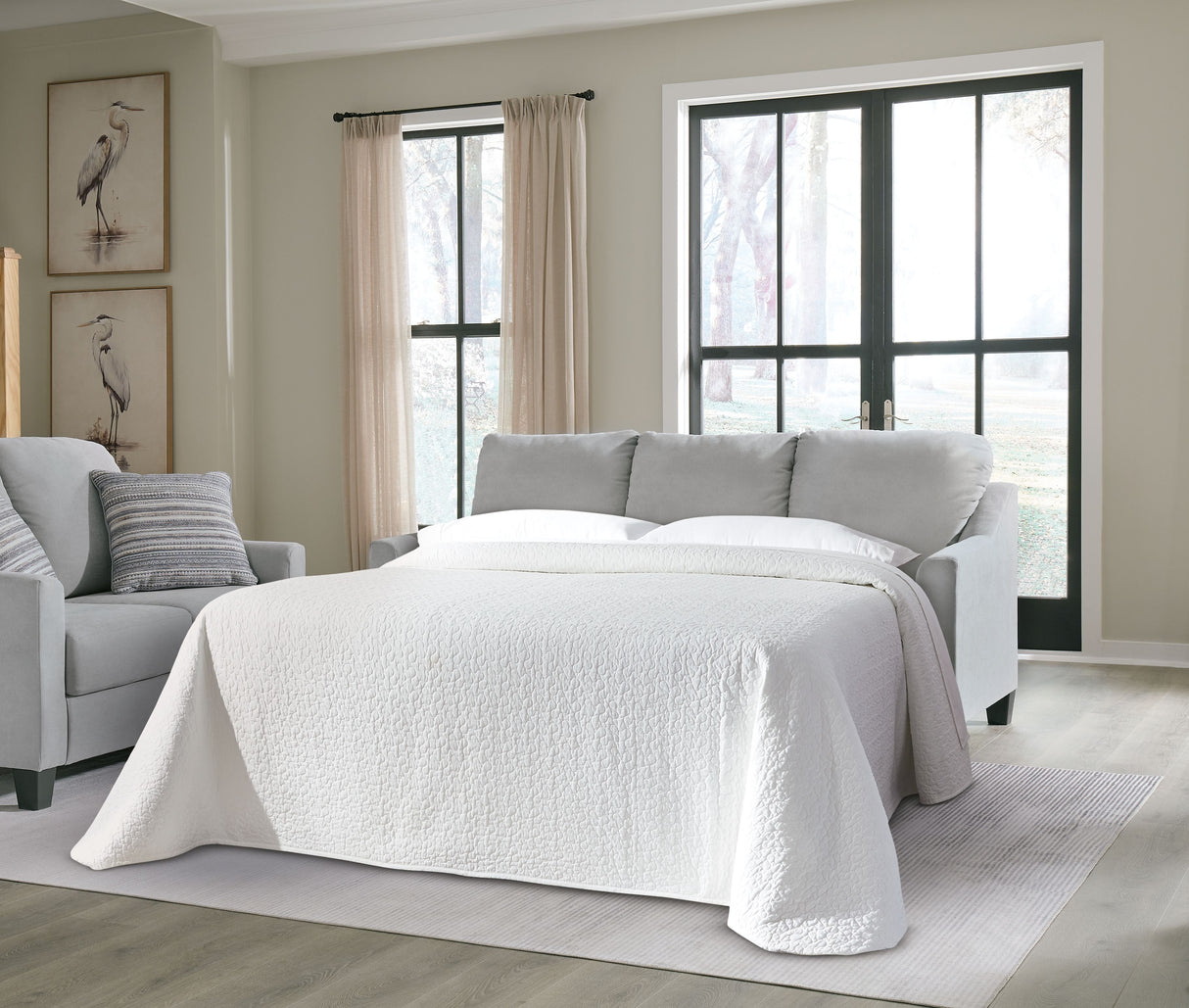 Adlai - Shadow - Queen Sofa Sleeper by Signature Design by Ashley® | Bel Furniture