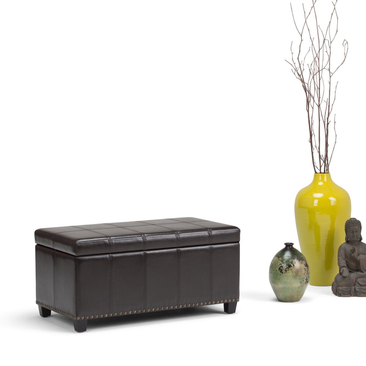 Amelia - Transitional Storage Ottoman Bench by Simpli-Home | Bel Furniture