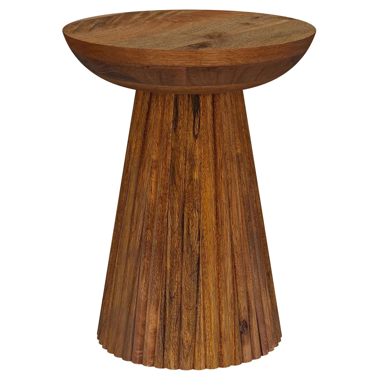 Aureo - Round Solid Wood Accent Side Table - Wild Honey by Coaster Fine Furniture | Bel Furniture
