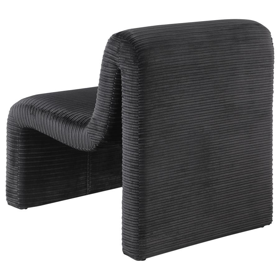 Drayton - Upholstered Curved Armless Accent Chair by Coaster Fine Furniture | Bel Furniture