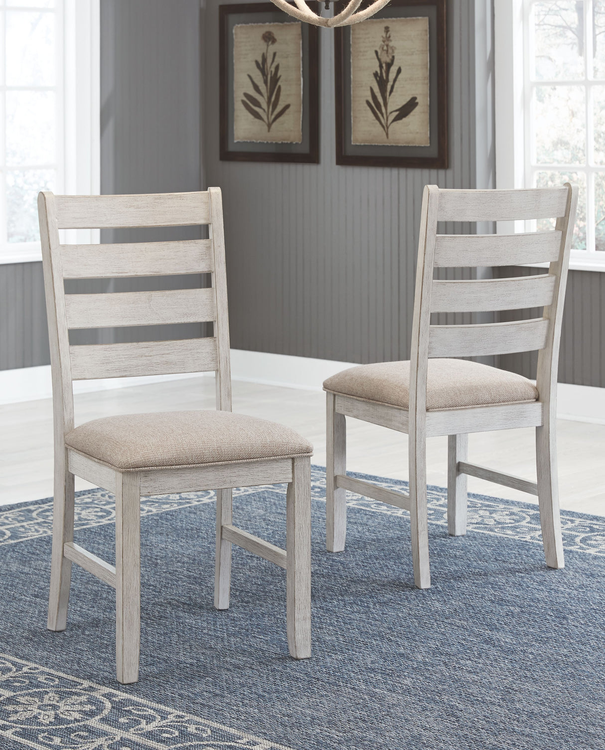 Skempton - White - Dining UPH Side Chair (Set of 2) by Signature Design by Ashley® | Bel Furniture