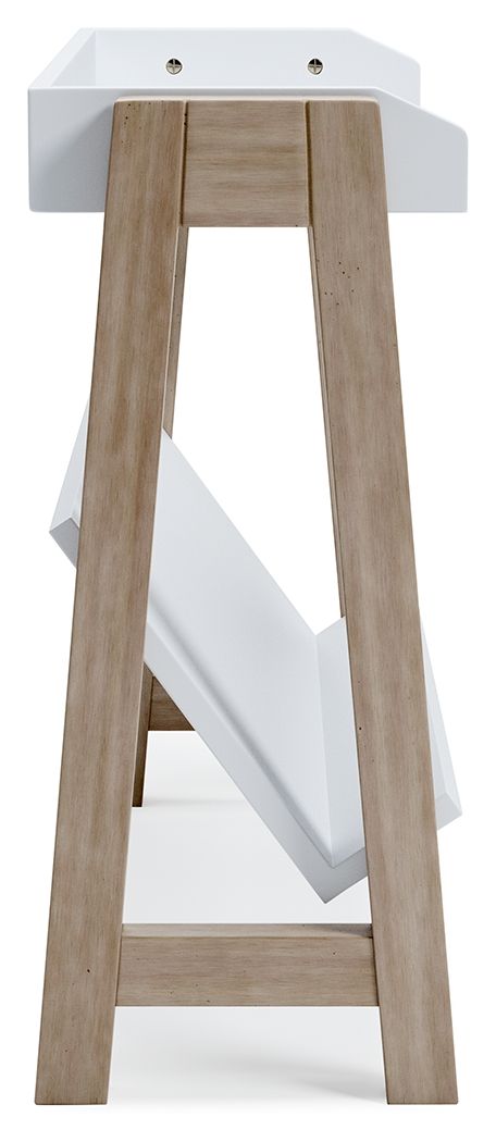 Blariden - White / Tan - Small Bookcase by Signature Design by Ashley® | Bel Furniture