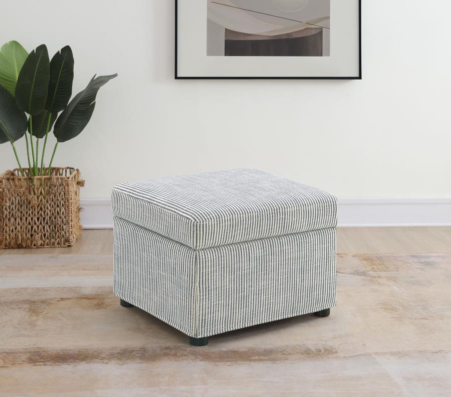 Winter - Upholstered Hydraulic Lift Top Storage Ottoman by Coaster Fine Furniture | Bel Furniture